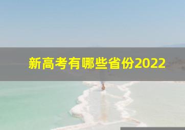 新高考有哪些省份2022