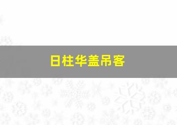 日柱华盖吊客