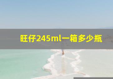 旺仔245ml一箱多少瓶