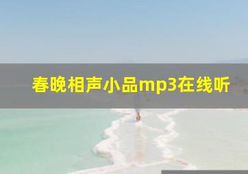 春晚相声小品mp3在线听