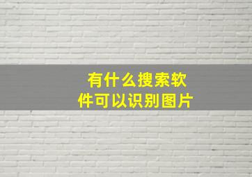 有什么搜索软件可以识别图片