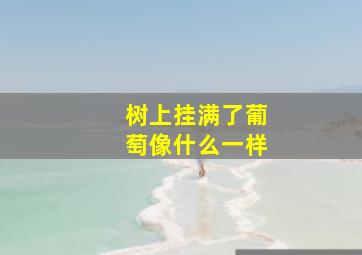 树上挂满了葡萄像什么一样