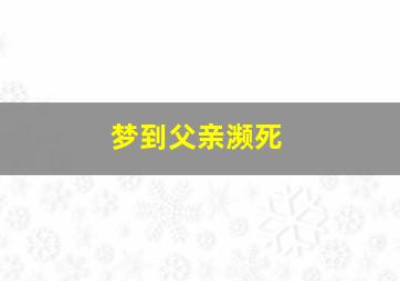 梦到父亲濒死