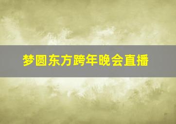 梦圆东方跨年晚会直播