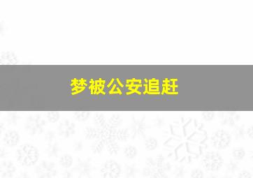 梦被公安追赶