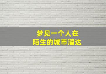 梦见一个人在陌生的城市溜达