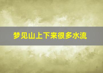 梦见山上下来很多水流