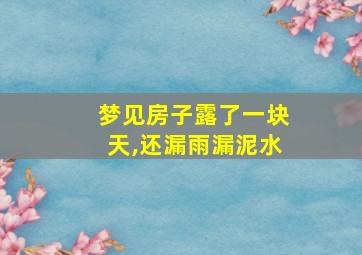 梦见房子露了一块天,还漏雨漏泥水