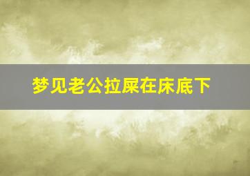 梦见老公拉屎在床底下