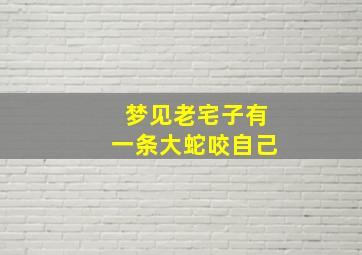 梦见老宅子有一条大蛇咬自己