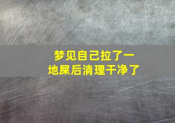 梦见自己拉了一地屎后清理干净了