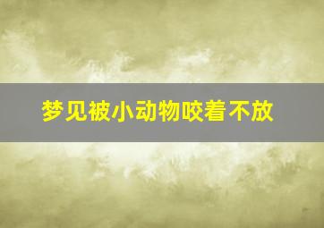 梦见被小动物咬着不放