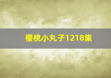 樱桃小丸子1218集