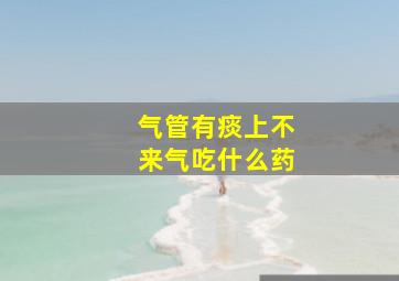 气管有痰上不来气吃什么药