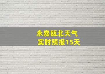 永嘉瓯北天气实时预报15天