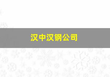 汉中汉钢公司