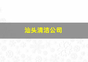 汕头清洁公司