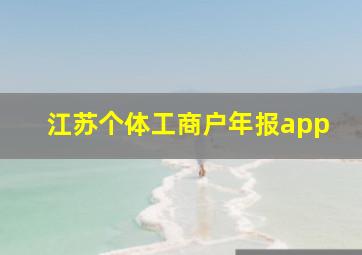 江苏个体工商户年报app