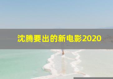 沈腾要出的新电影2020