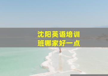 沈阳英语培训班哪家好一点