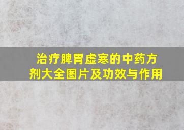 治疗脾胃虚寒的中药方剂大全图片及功效与作用