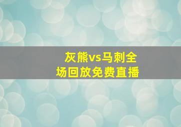 灰熊vs马刺全场回放免费直播