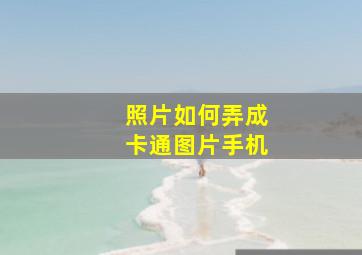 照片如何弄成卡通图片手机