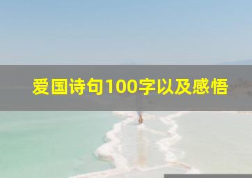 爱国诗句100字以及感悟