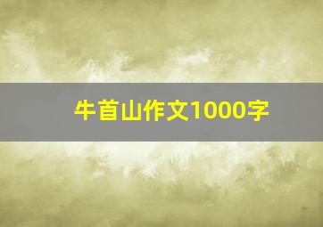 牛首山作文1000字