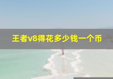 王者v8得花多少钱一个币