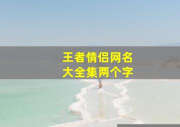 王者情侣网名大全集两个字