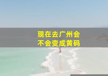 现在去广州会不会变成黄码