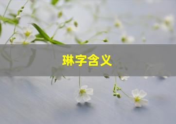 琳字含义