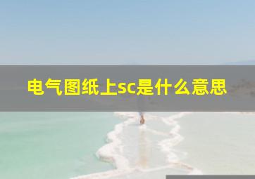 电气图纸上sc是什么意思