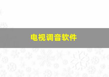 电视调音软件