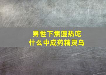 男性下焦湿热吃什么中成药精灵乌