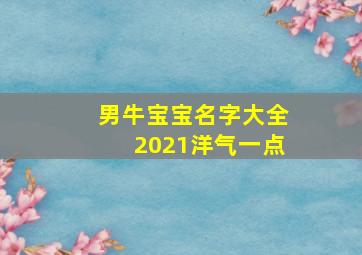 男牛宝宝名字大全2021洋气一点