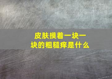 皮肤摸着一块一块的粗糙痒是什么