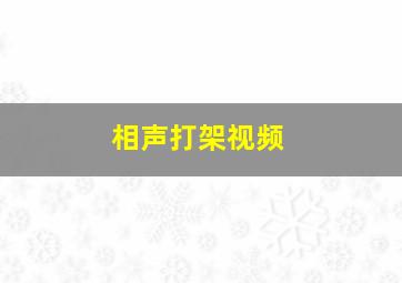 相声打架视频