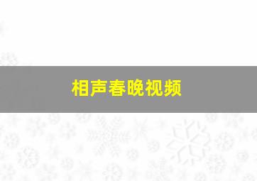 相声春晚视频