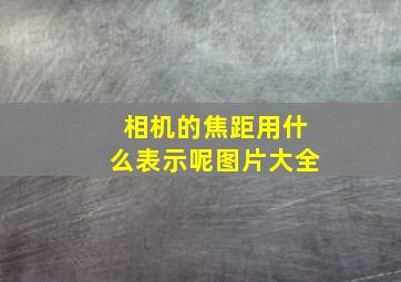 相机的焦距用什么表示呢图片大全