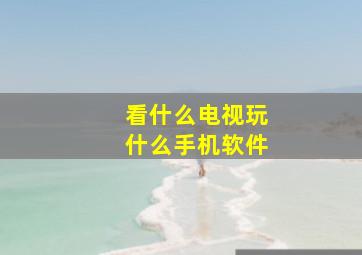 看什么电视玩什么手机软件