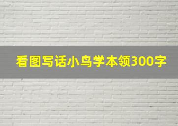 看图写话小鸟学本领300字