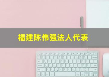 福建陈伟强法人代表