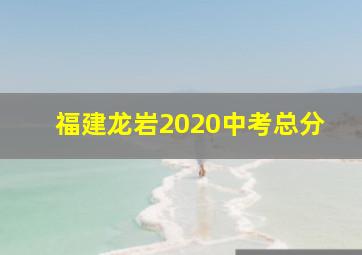 福建龙岩2020中考总分