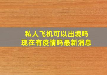 私人飞机可以出境吗现在有疫情吗最新消息