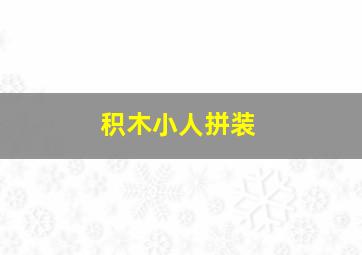 积木小人拼装