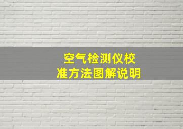 空气检测仪校准方法图解说明