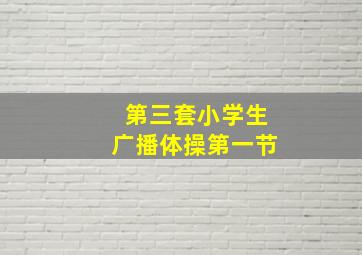 第三套小学生广播体操第一节