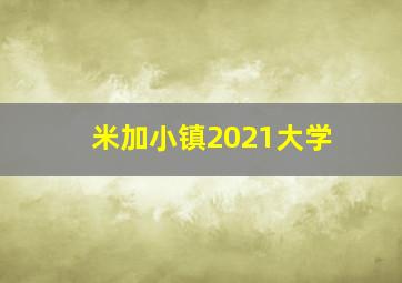 米加小镇2021大学